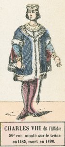 Carlos VIII llamado el Afable, 56º rey, sube al trono en 1483, muere en 1498 de French School