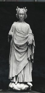 Carlos VI (1368-1422) rey de Francia, del Palais de Justice en Poitiers, original de finales del siglo XIV (molde de yeso) de French School