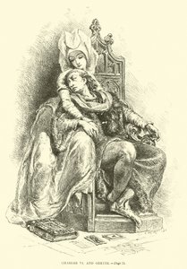 Carlos VI y Odette de French School