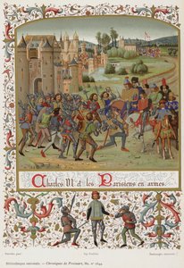Carlos VI y los parisinos en armas de French School