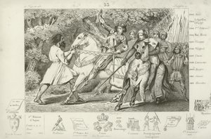 Carlos VI de Francia es advertido de una emboscada en el bosque cerca de Angers, 1392 de French School