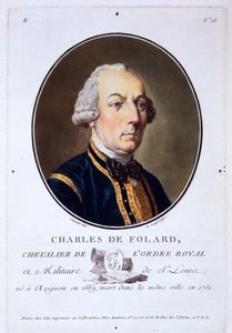 Charles de Folard, de Retratos de grandes hombres, mujeres ilustres y sujetos memorables de Francia, publicado en 1787-92 de French School