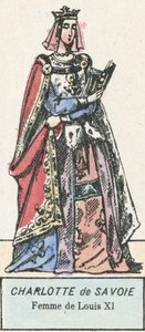 Carlota de Saboya, esposa de Luis XI de French School