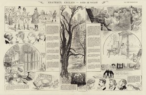 Castillos ingleses, Notas de viaje (grabado) de French School