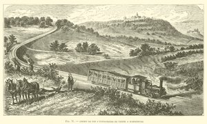 Chemin de Fer a Cremaillere de Vienne a Kahlenberg (grabado)