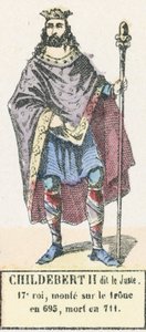 Childeberto II llamado el Justo de French School