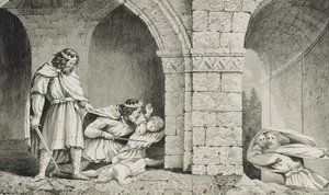 Childeberto I (c.498-588) en el Asesinato de los Herederos de sus Hermanos, de 
