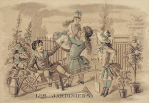 Niños en el jardín de French School