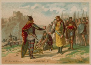 Chilperico II, Rey de Francia (c 672-721) de French School