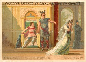 Clotario III, rey franco de Neustria y Borgoña de French School