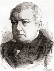 Christian Friedrich Schönbein, de Les Merveilles de la Science, publicado hacia 1870 (grabado) de French School
