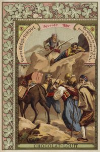 Cristianos refugiándose en las montañas de Creta, Guerra Greco-Turca, febrero 1897