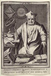 Christopher Clavius a los 69 años, publicado por Jean Le Clerc