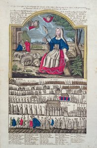 Cronología y representación de la procesión de Santa Genoveva de French School