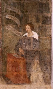 Iglesia (Eglise Saint-Jean-Baptiste). Interior. Capilla Saint-Fursy. Pinturas murales. La glorificación de María (fresque dite de la bonne mort). Principios del siglo XVII de French School