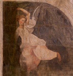 Iglesia (Eglise Saint-Jean-Baptiste). Interior. Capilla Saint-Fursy. Pinturas murales. La glorificación de María (fresque dite de la bonne mort). Principios del siglo XVII de French School