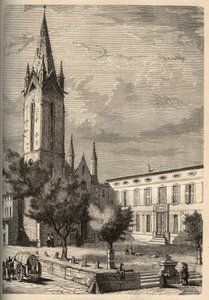 Iglesia Saint-Jean-de-Malte de Aix-en-Provence (Aix en Provence) (Saint Jean de Malte) - grabado en “PATRIE” - DESCRIPCIÓN PICTÓRICA DE FRANCIA EN 6 VOLÚMENES POR LUCIEN HUARD - finales del siglo XIX