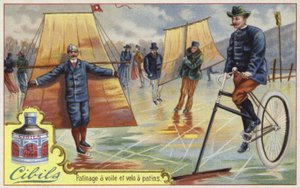Tarjeta Cibils con patinaje sobre hielo