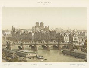 La Cité y el Pont-Neuf, 1840 de French School