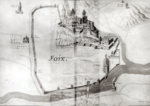 Ciudad de Foix, del Grand Atlas, principios del siglo XVII de French School