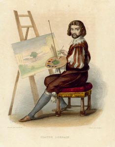 Claude Lorrain (grabado en color) de French School