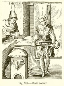 Trabajador de tela de French School