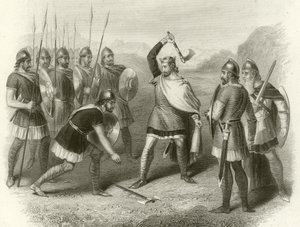 Clodoveo y su soldado rebelde, 487 de French School