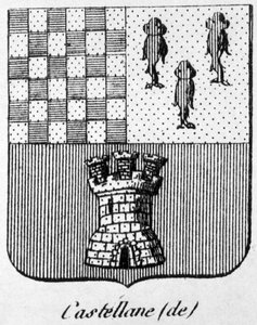 Escudo de armas de Castellane - en “El Armorial General del Imperio Francés” de Henry Simon