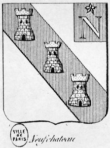 Escudo de armas de Neufchateau - en “The General Armorial of the French Empire” por Henry Simon