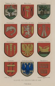 Escudos de armas de las corporaciones de Gante de French School