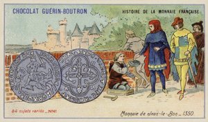 Monedas de Juan el Bueno de French School