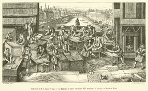 Colección del barón Pichon, Una Fábrica de cartas bajo Luis XIV de French School