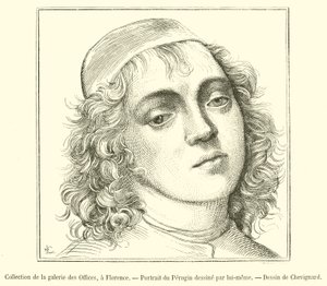 Colección de la galería de los Uffizi, en Florencia, Retrato del Perugino de French School