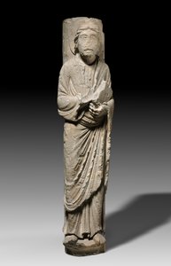 Figura columnar de un apóstol, Châlons-sur-Marne, c.1180 de French School