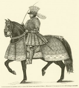 Comienzo del siglo XVI, Luis XII entrando en Génova de French School