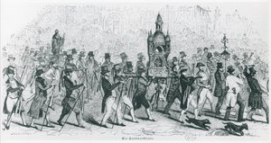 Compañeros del Tour de Francia celebrando, c. 1845 de French School