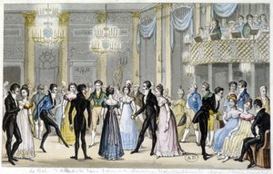 Baile de compañía, principios del siglo XIX de French School