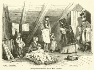 Composición y dibujo de M Karl Girardet de French School