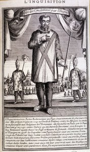 Condenado por la Inquisición, España siglo XVIII de French School