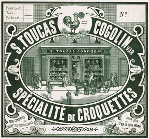 Frente de confitería, c.1900 de French School