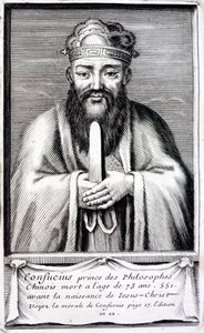 Confucio, antiguo filósofo chino de French School