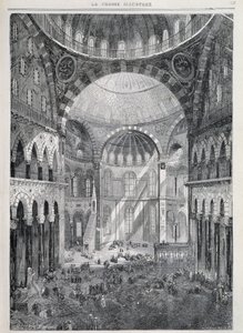 Constantinopla: la Mezquita de Santa Sofía - en “La Presse Illustrée”, dic. 1869 de French School