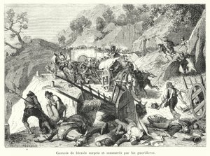 Convoyes de heridos sorprendidos y masacrados por los guerrilleros de French School