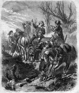 Convoy de Charles, Marqués de Albert, Duque de Luynes (1578-1621) estadista francés, condestable y primer Duque de Luynes. Grabado en “Historia de los papas-reyes-reinas y emperadores a través de los siglos” por Maurice Lachatre