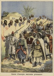 Convoy de insurgentes marroquíes capturados, 1897