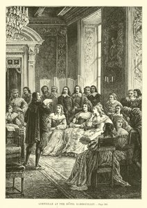 Corneille en el Hotel Rambouillet de French School