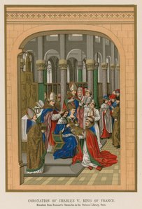 Coronación de Carlos V, Rey de Francia de French School