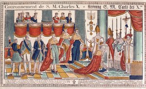 Coronación de Carlos X (1757-1836) en Reims, 29 de mayo de 1825 de French School