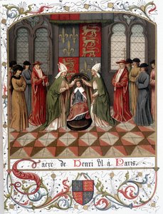 Coronación de Enrique VI en París en 1431 de French School