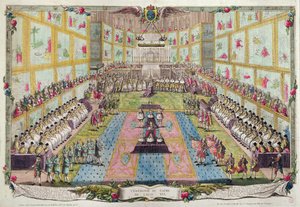 Coronación de Luis XVI en la Catedral de Reims el 11 de junio de 1775 de French School